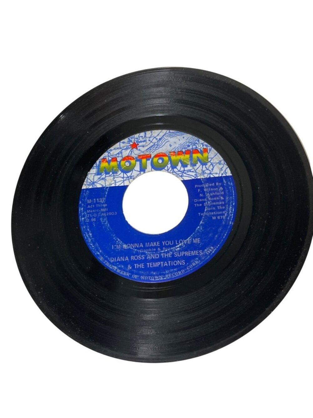 Diana Ross & The Supremes & The Temptations 45 RPM Vinyl Motown 1968 R7
